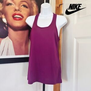 Nike Dri-Fit Racerback Tank Top, Purple/Fuscia Women's Size M